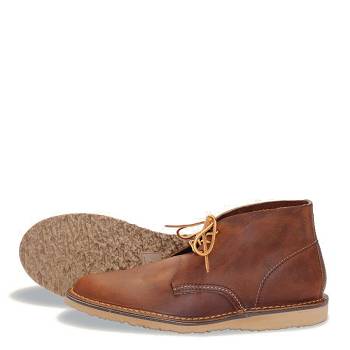 Red Wing Heritage Weekender - Bordove Chukka Cizmy Panske, RW021SK